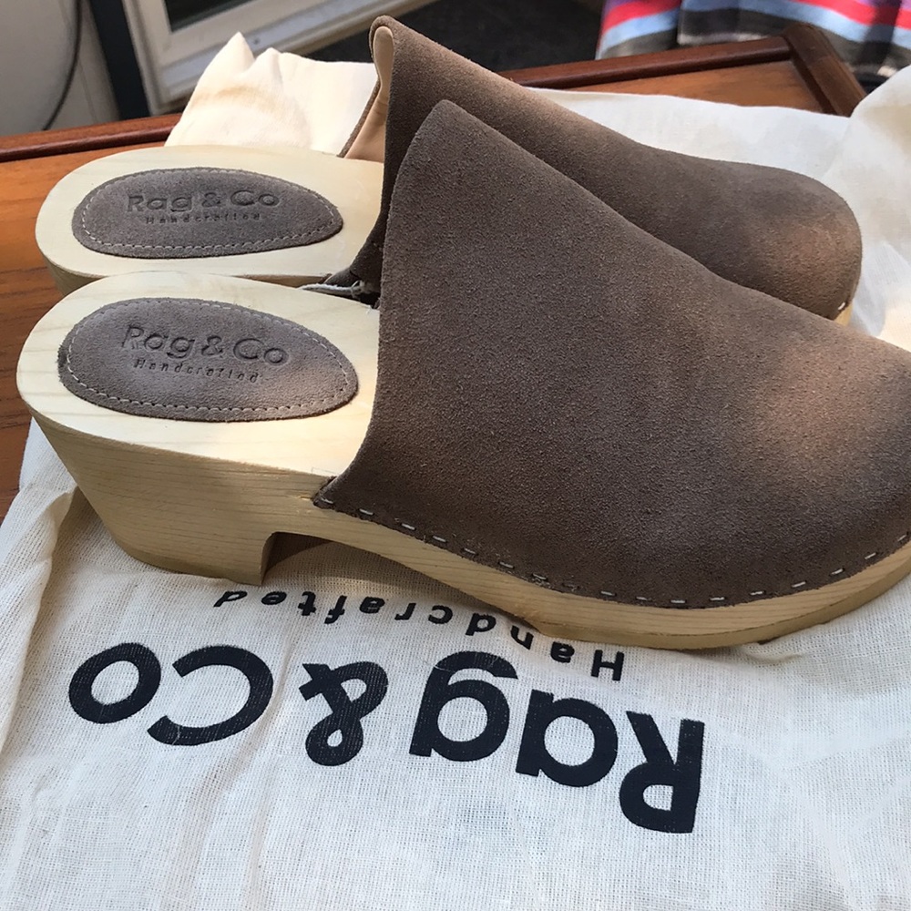 RAG & Co Leather clogs